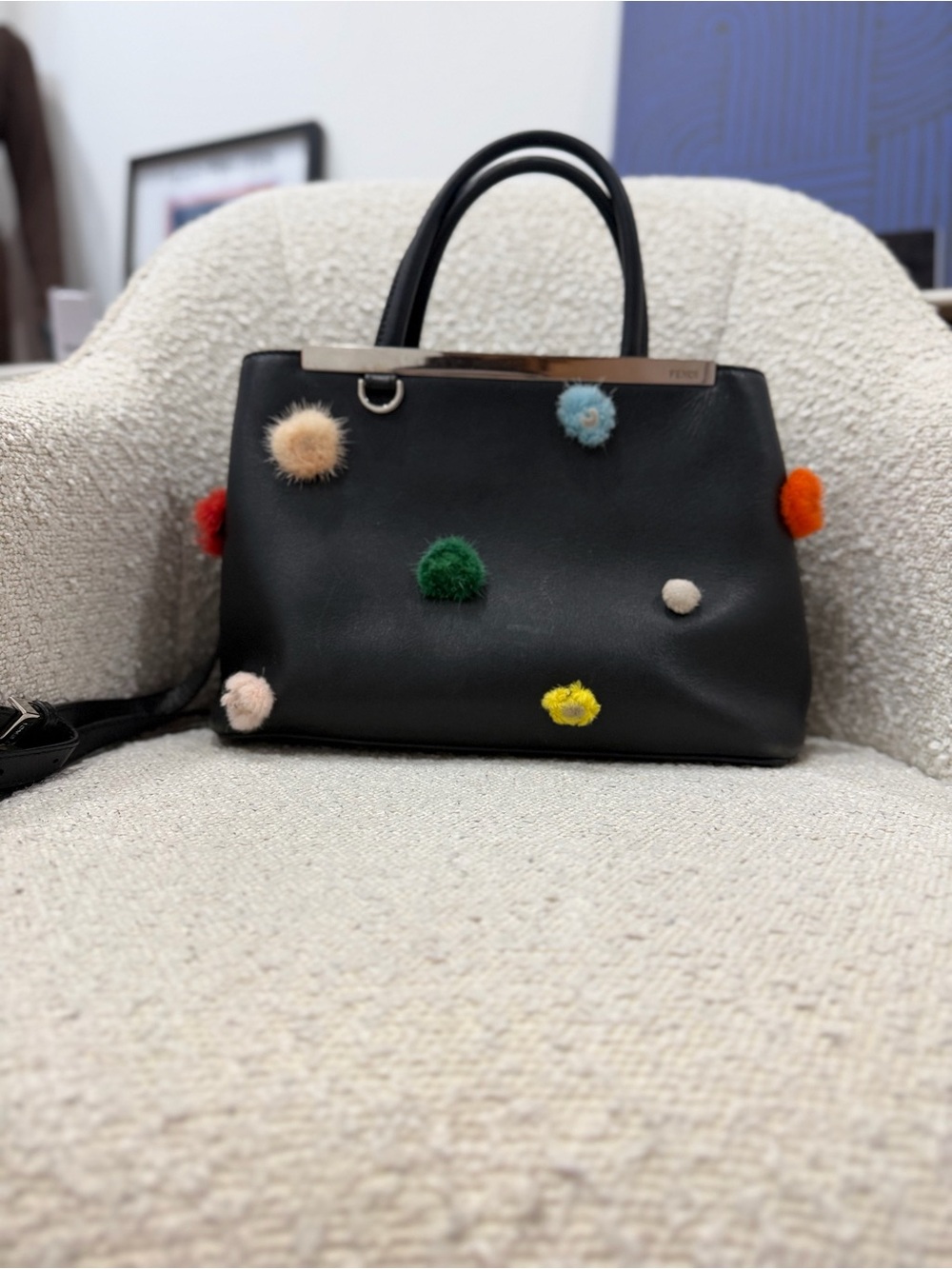 Fendi Petite 2Jours Leather Tote – Heavy Wear / Restoration Project